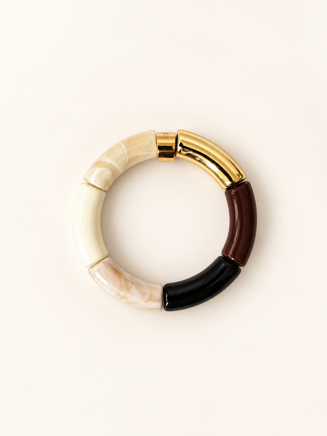 Bracelet Éclipse — Perles tube colorblock