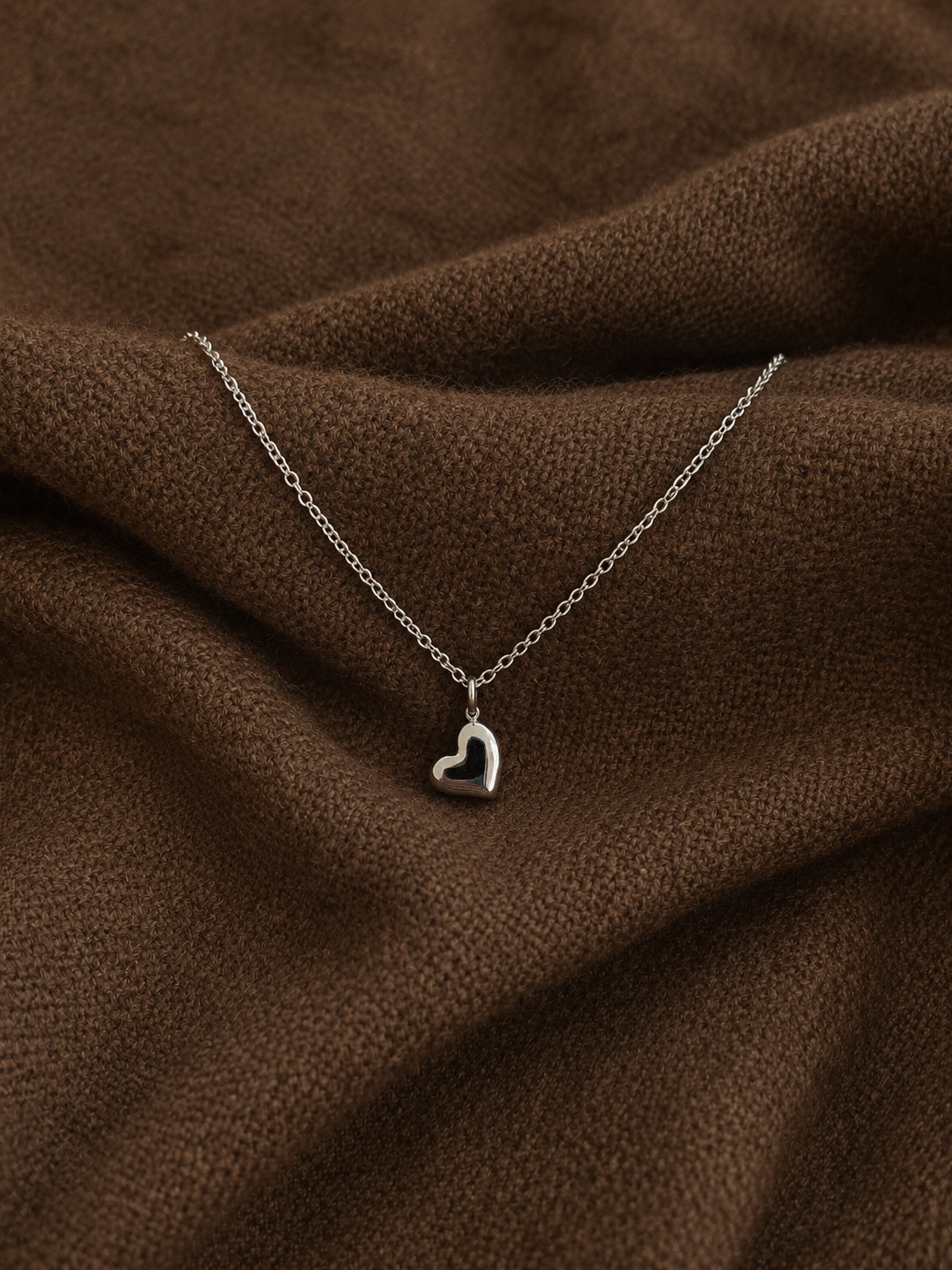 Clémence — Collier Pendentif Cœur Argenté