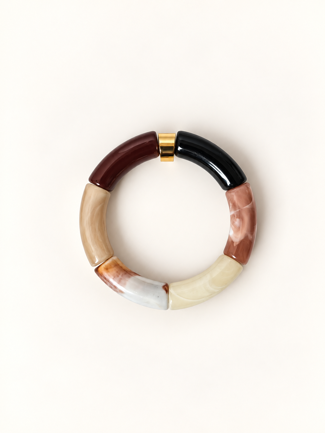 Bracelet Passion — Perles tube colorblock