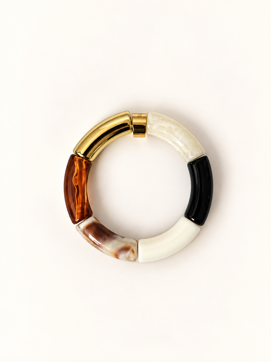 Bracelet Fanny — Perles tube colorblock